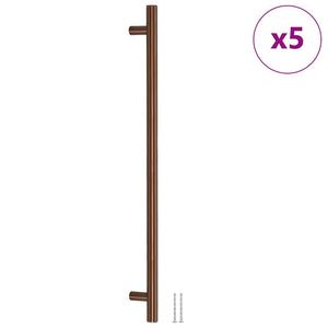 vidaXL Furniture Handles 5 pcs. Bronze 480 mm Stainless Steel