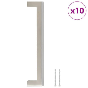vidaXL Cabinet Handles 10 pcs. Silver 160 mm Stainless Steel