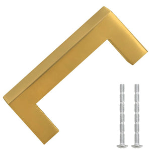 vidaXL Furniture Handles 10 pcs. Golden 64 mm Stainless Steel