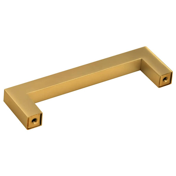 vidaXL Furniture Handles 10 pcs. Golden 96 mm Stainless Steel