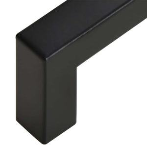 vidaXL Furniture Handles 10 pcs. Black 96 mm Stainless Steel