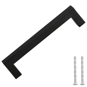 vidaXL Furniture Handles 10 pcs. Black 128 mm Stainless Steel