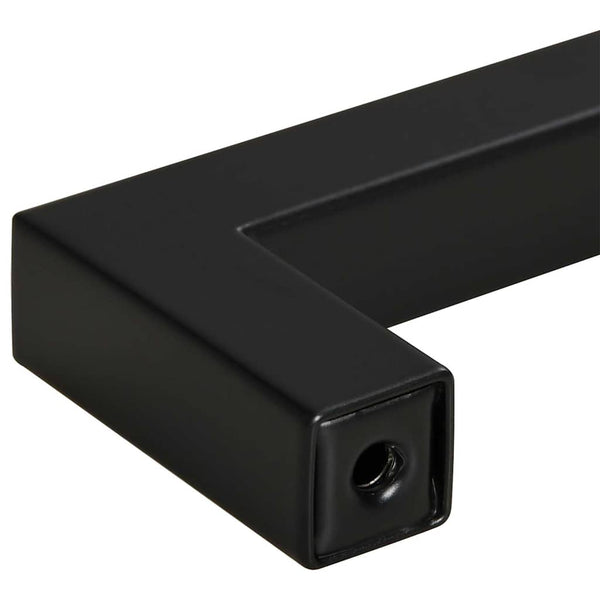 vidaXL Furniture Handles 10 pcs. Black 128 mm Stainless Steel