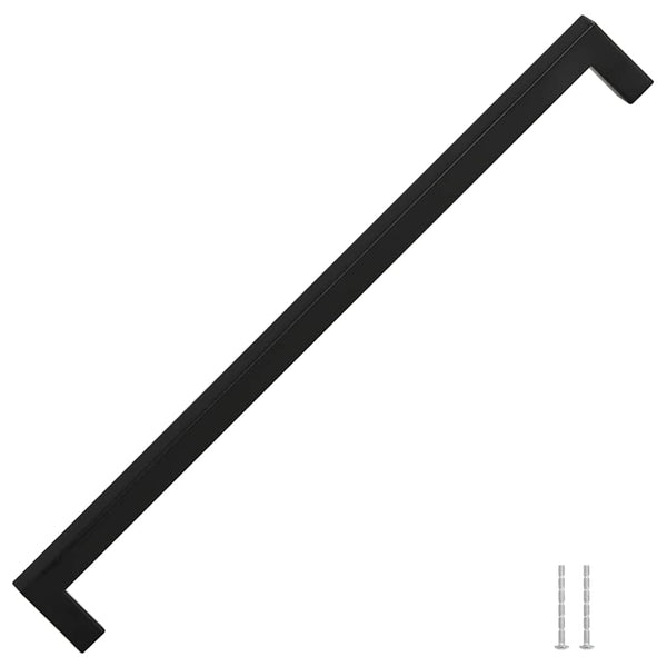 vidaXL Furniture Handles 5 pcs Black 320 mm Stainless Steel