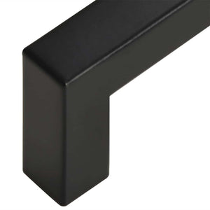 vidaXL Furniture Handles 5 pcs Black 320 mm Stainless Steel