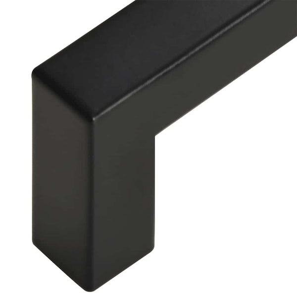 vidaXL Furniture Handles 5 pcs Black 320 mm Stainless Steel
