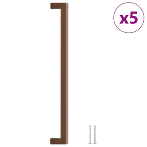 vidaXL Furniture Handles 5 pcs. Bronze 320 mm Stainless Steel