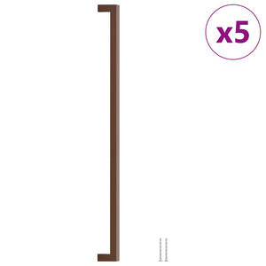 vidaXL Furniture Handles 5 pcs. Bronze 480 mm Stainless Steel