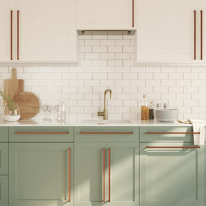 vidaXL Furniture Handles 5 pcs. Bronze 480 mm Stainless Steel