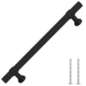 vidaXL Furniture Handles 10 pcs. Black 128 mm Stainless Steel
