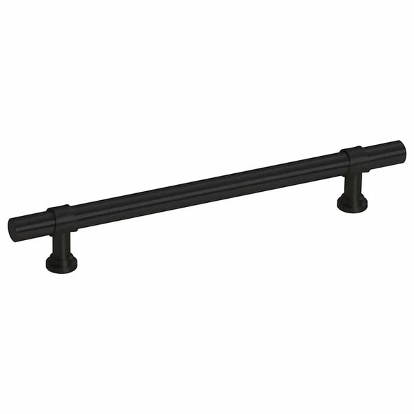 vidaXL Furniture Handles 10 pcs. Black 128 mm Stainless Steel