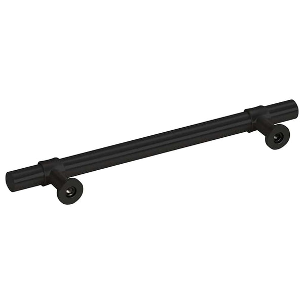 vidaXL Furniture Handles 10 pcs. Black 128 mm Stainless Steel