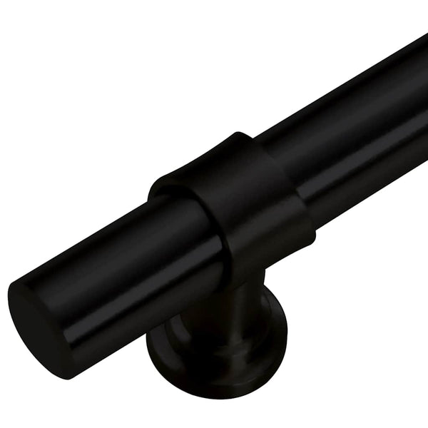 vidaXL Furniture Handles 10 pcs. Black 128 mm Stainless Steel