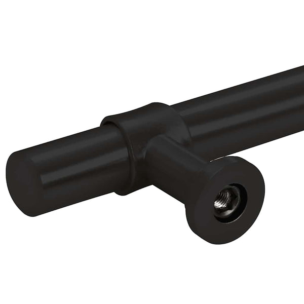 vidaXL Furniture Handles 10 pcs. Black 128 mm Stainless Steel