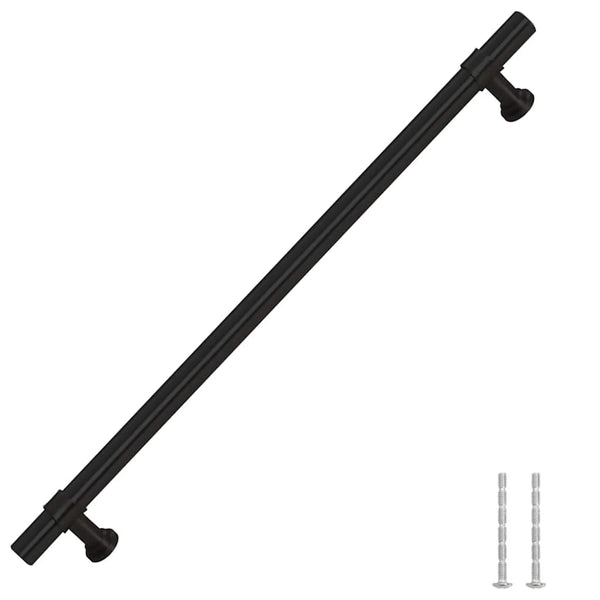 vidaXL Furniture Handles 5 pcs. Black 224 mm Stainless Steel