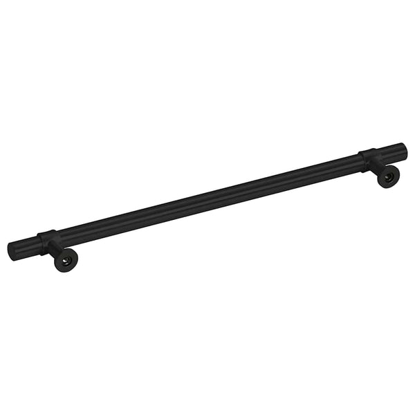 vidaXL Furniture Handles 5 pcs. Black 224 mm Stainless Steel