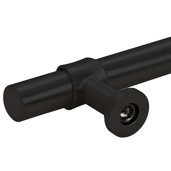 vidaXL Furniture Handles 5 pcs. Black 224 mm Stainless Steel