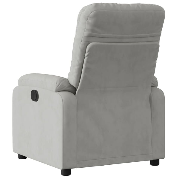 Hellgrauer Relaxsessel mit Mikrofaser