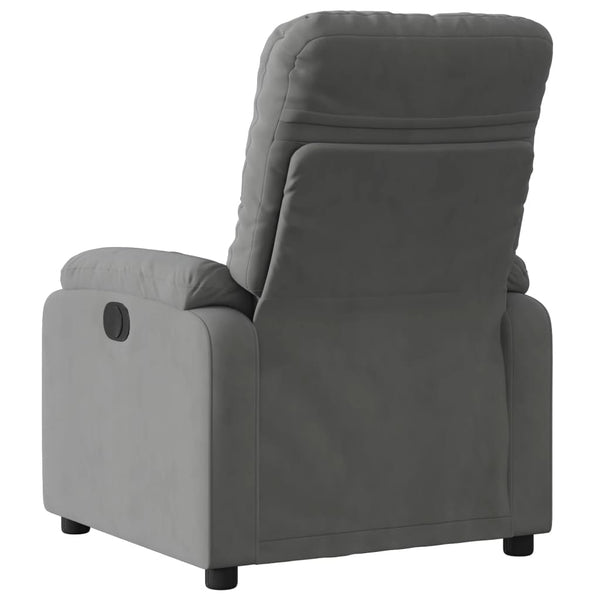 Dunkelgrauer Relaxsessel mit Mikrofaser