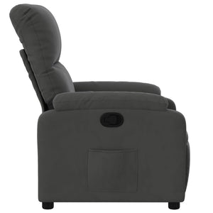 Dunkelgrauer Relaxsessel mit Mikrofaser