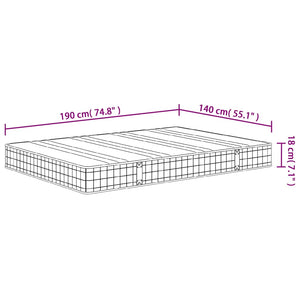 Bonnell Federkernmatratze Mittel 140x190 cm
