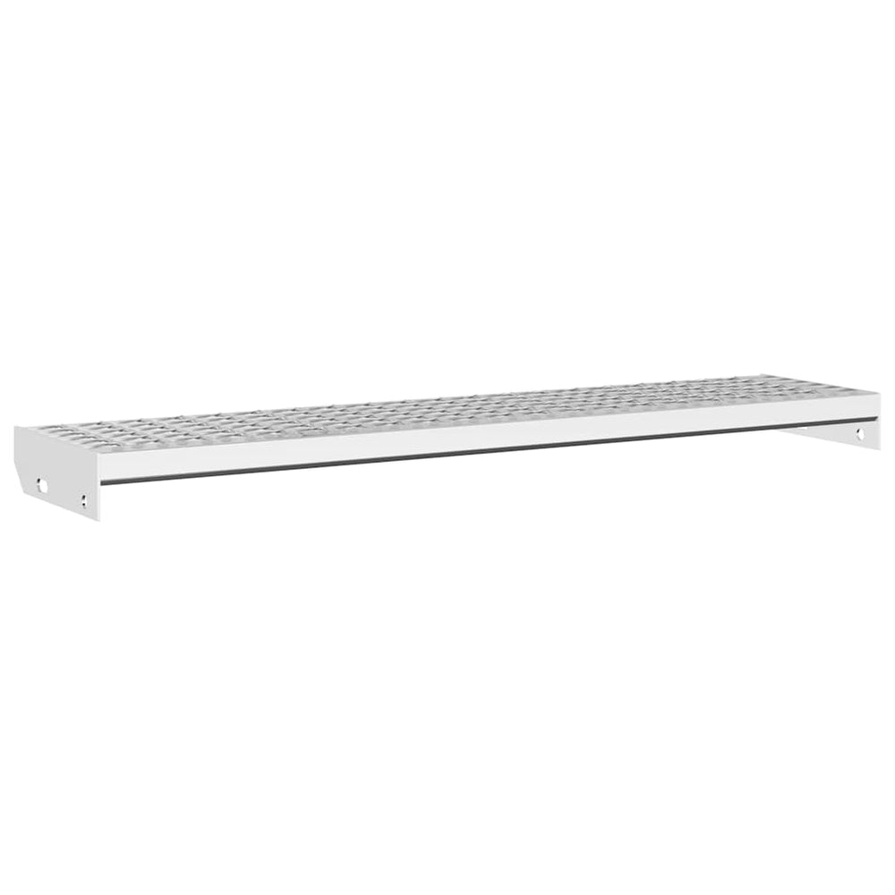 vidaXL Grating Step 100x24x7 cm Galvanized Steel