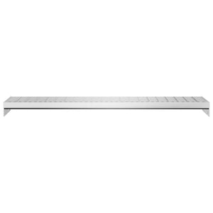vidaXL Grating Step 100x24x7 cm Galvanized Steel