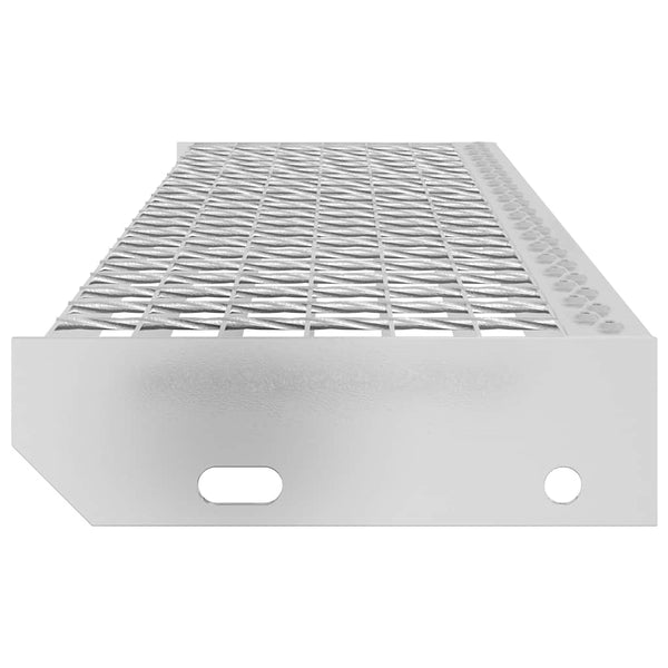 vidaXL Grating Step 100x24x7 cm Galvanized Steel