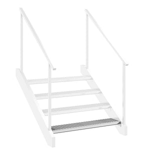 vidaXL Grating Step 100x24x7 cm Galvanized Steel
