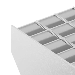 vidaXL Grating Step 100x24x7 cm Galvanized Steel