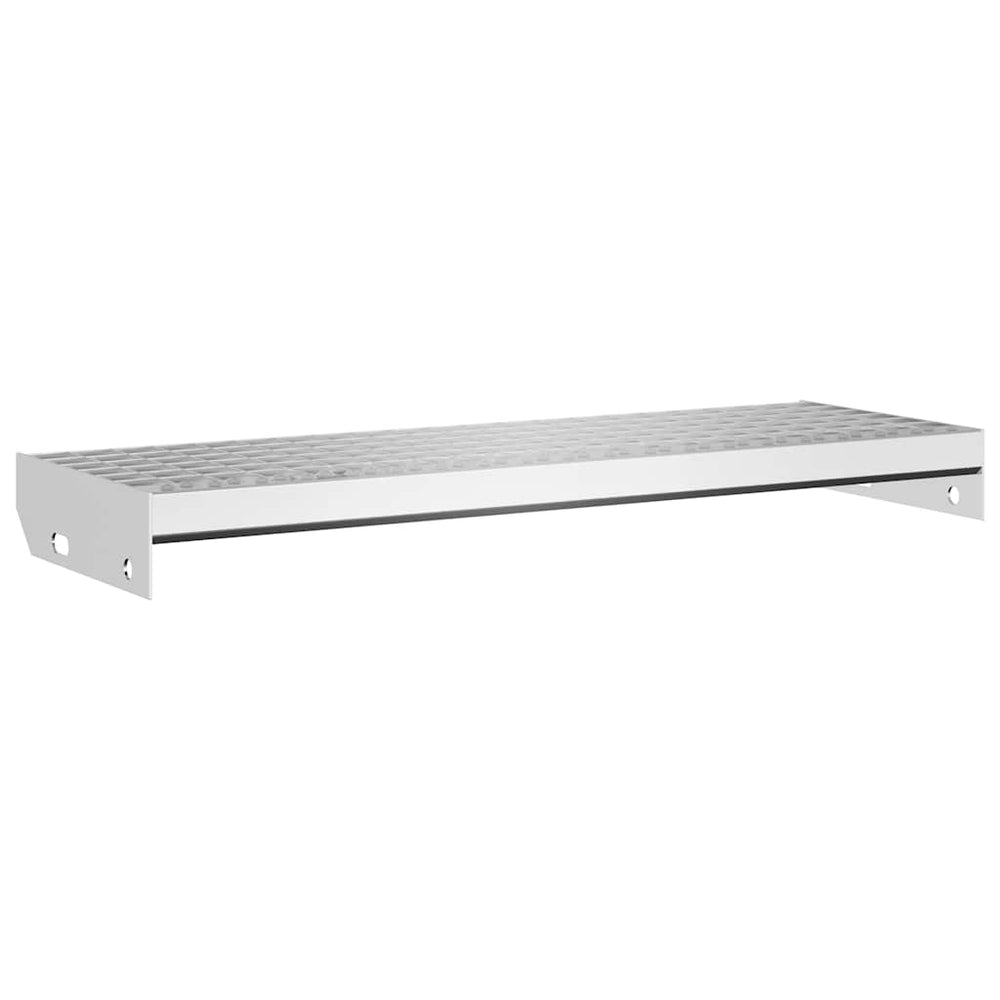 vidaXL Grid Stair Tread 70x24x7 cm Galvanized Steel
