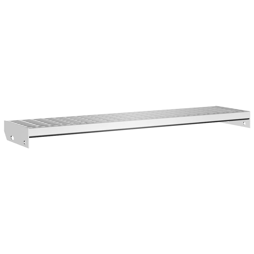 vidaXL Grating Step 100x24x7 cm Galvanized Steel
