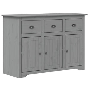 vidaXL Highboard BODO Grey 115.5x43x200.5 cm Solid Pine