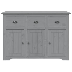 vidaXL Highboard BODO Grey 115.5x43x200.5 cm Solid Pine