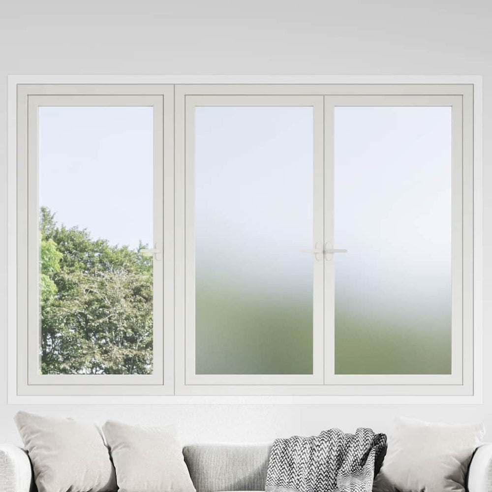vidaXL Window Films Frosted Gray PVC