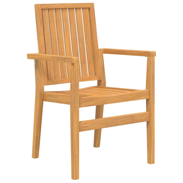 vidaXL Garden Chairs 8 pcs. Stackable 56.5x57.5x91 cm Solid Teak Wood