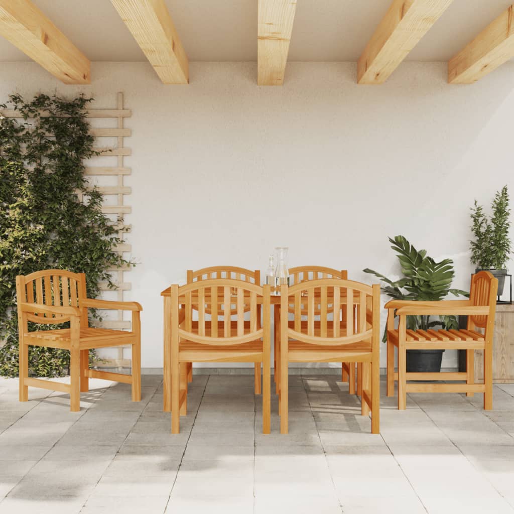 vidaXL Garden Chairs 6 pcs 58x59x88 cm Solid Teak Wood