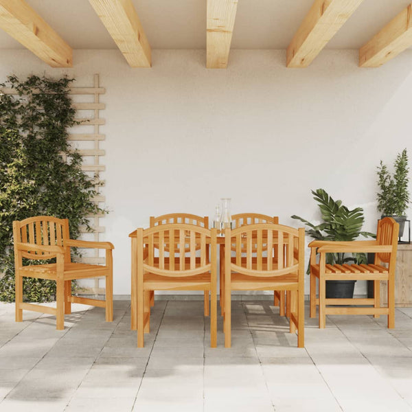 vidaXL Garden Chairs 6 pcs 58x59x88 cm Solid Teak Wood