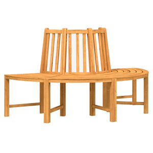 vidaXL Tree Benches 2 pcs. Half-Round Ø160 cm Solid Teak Wood