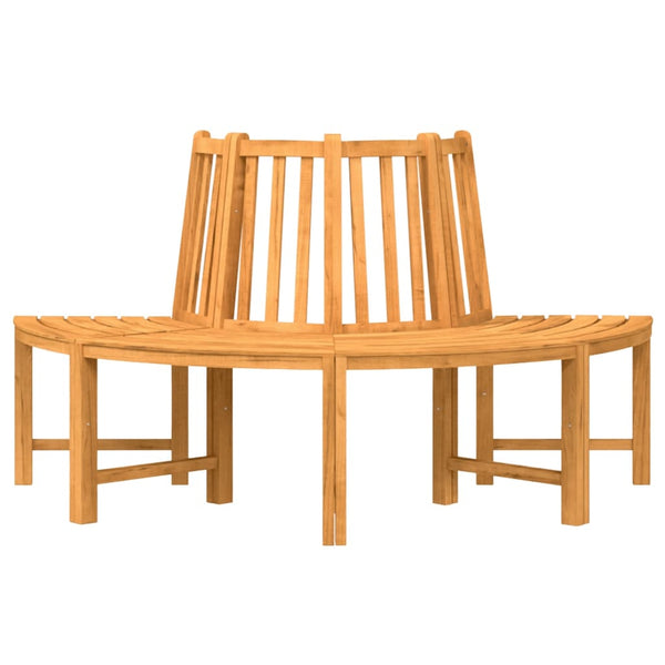 vidaXL Tree Benches 2 pcs. Half-Round Ø160 cm Solid Teak Wood