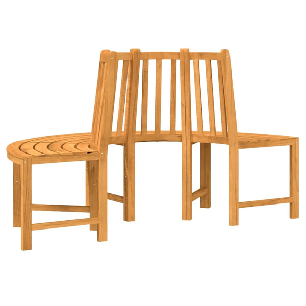 vidaXL Tree Benches 2 pcs. Half-Round Ø160 cm Solid Teak Wood