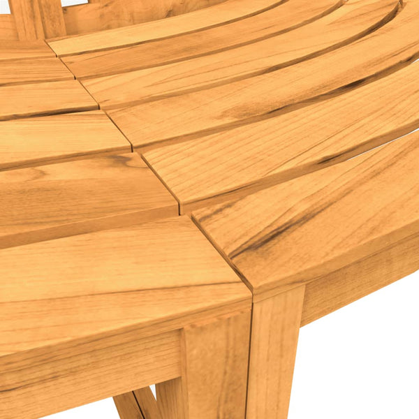 vidaXL Tree Benches 2 pcs. Half-Round Ø160 cm Solid Teak Wood