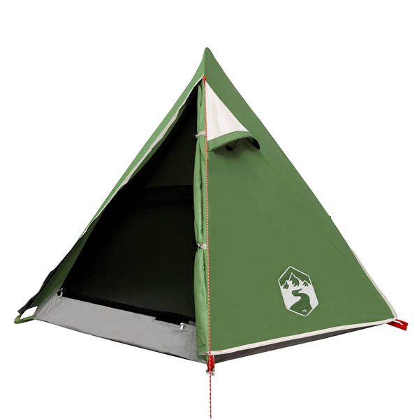 vidaXL Dome Camping Tent 2 Person Green Waterproof