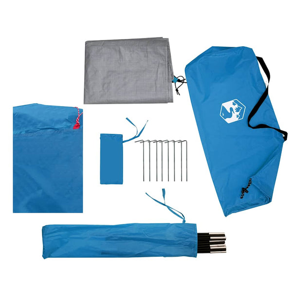 vidaXL Dome Camping Tent 2 Person Blue Waterproof