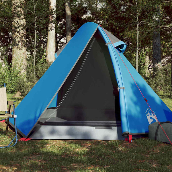 vidaXL Dome Camping Tent 2 Person Blue Waterproof