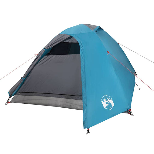 vidaXL Dome Tent 3-Person Blue Waterproof