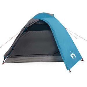 vidaXL Dome Tent 3-Person Blue Waterproof