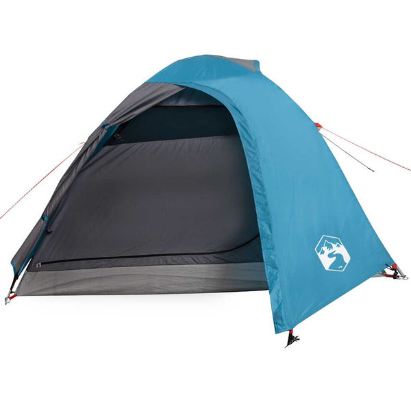vidaXL 4-Person Dome Camping Tent Blue Waterproof