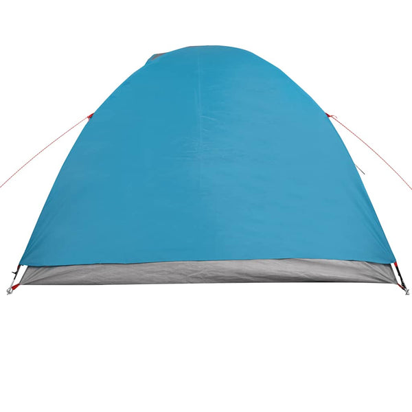 vidaXL 4-Person Dome Camping Tent Blue Waterproof