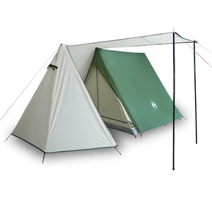 vidaXL 3-Person Camping Tent Green Waterproof